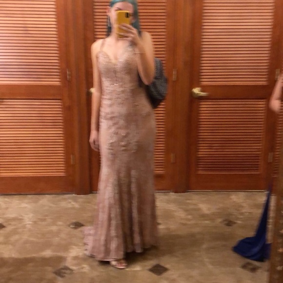 Jorvani plum/pink bridal/prom dress